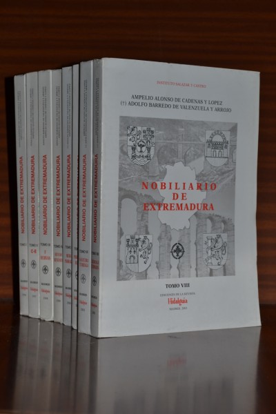 NOBILIARIO DE EXTREMADURA. 8 volmenes (obra completa)